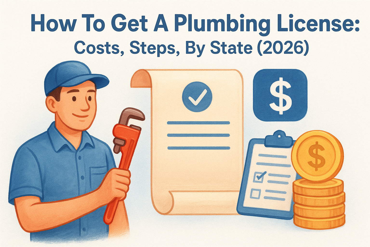 How To Get A Plumbing License: Costs, Steps, By State (2026)