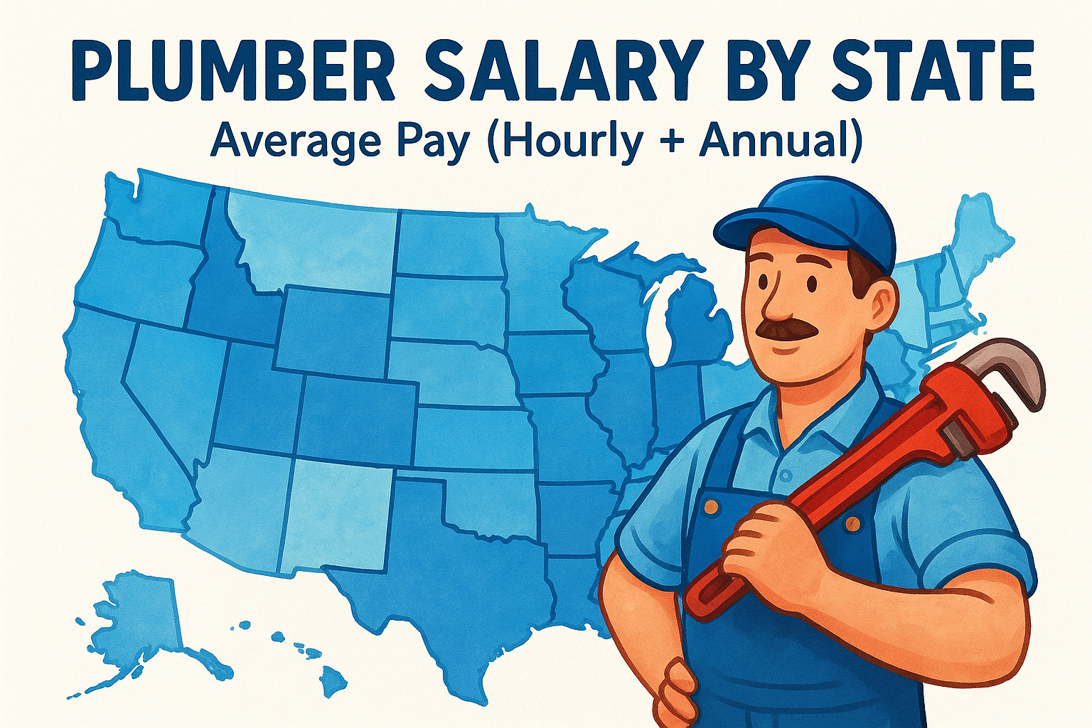 Plumber Salary By State: Average Pay (Hourly + Annual)
