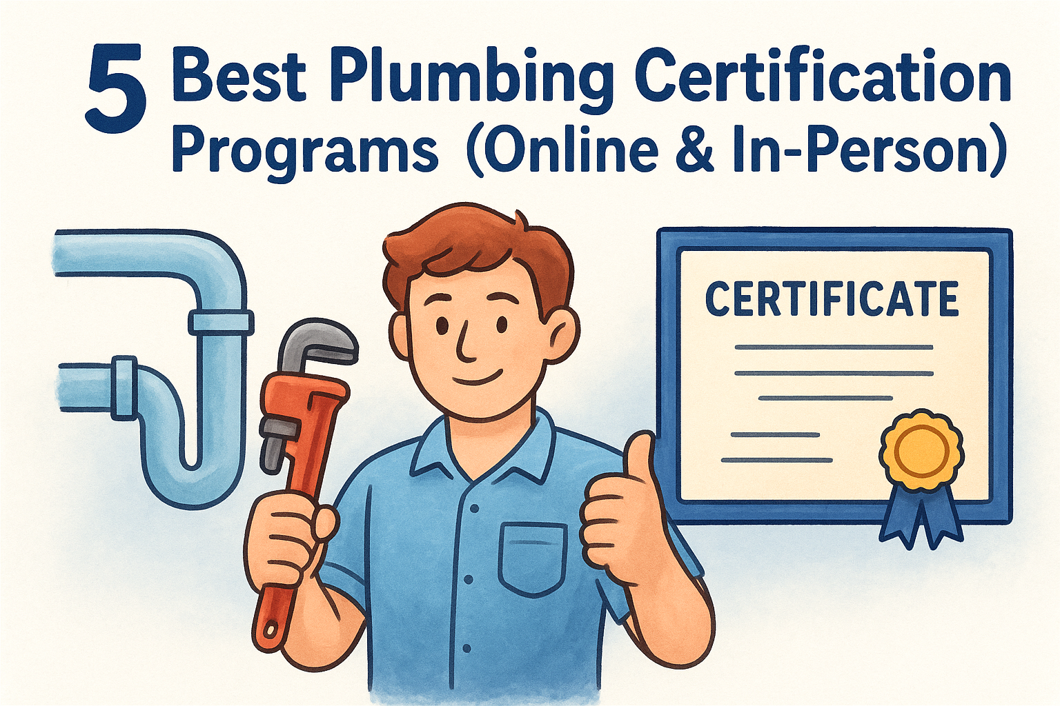 5 Best Plumbing Certification Programs (Online & In-Person)