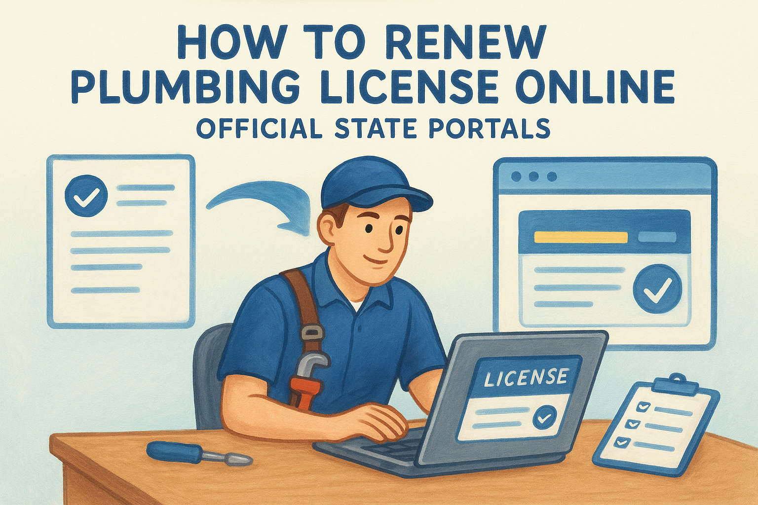 How To Renew Plumbing License Online: Official State Portals